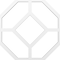 Ekena Millwork 33W x 33H x 1T Small Cameron Decorative Fretwork Ceiling Panels in Architectural Grade PVC CELP33X3303CAM - alternate 7